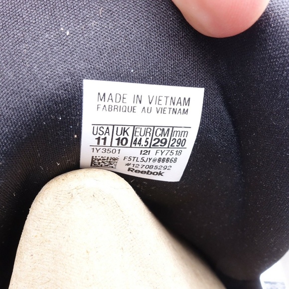 NEW Reebok Men's Instapump Fury OG Pride Basketball Shoes FY7518 White/Black - Picture 6 of 8